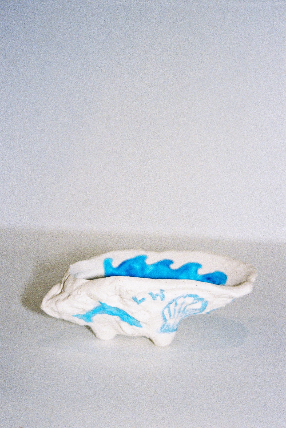 1 INCENSE HOLDER - BLUE OYSTER
