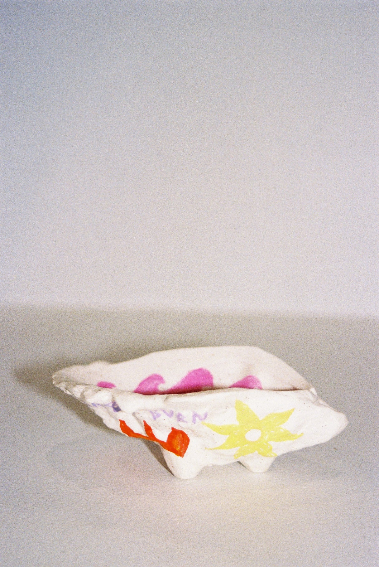 2 INCENSE HOLDER - PINK OYSTER