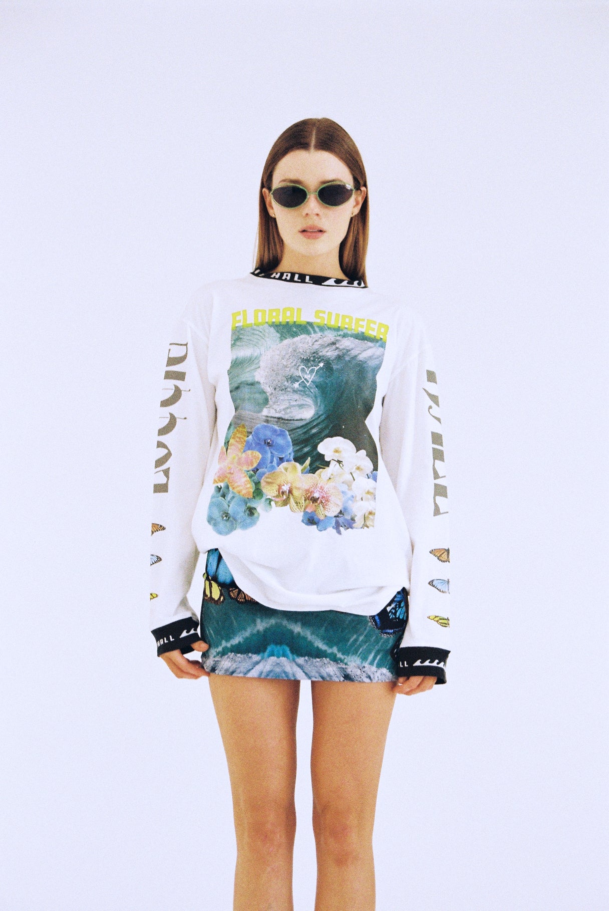 LOTTIE HALL - FLORAL SURFER MOTO TOP