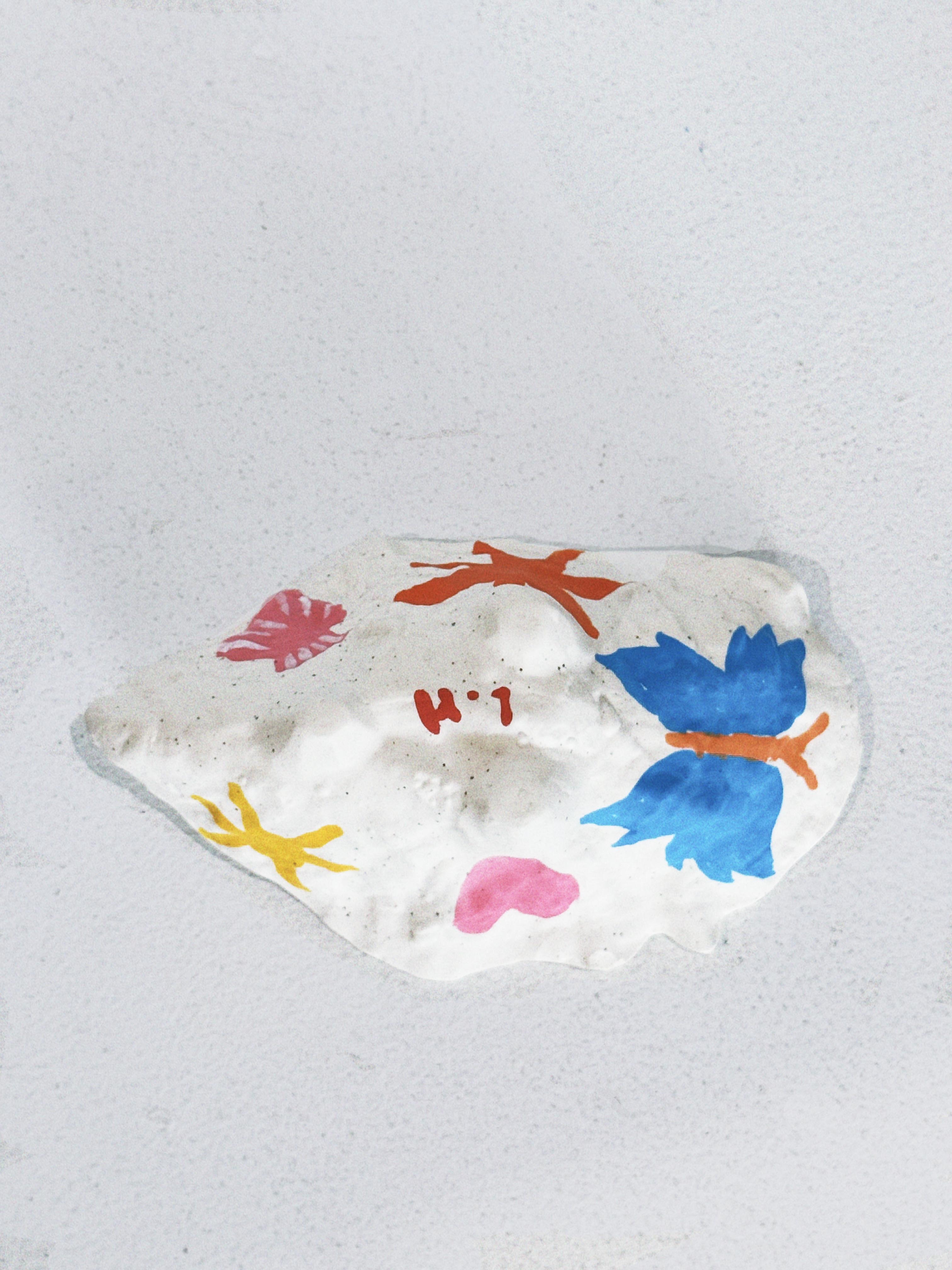 3 INCENSE HOLDER - RED OYSTER