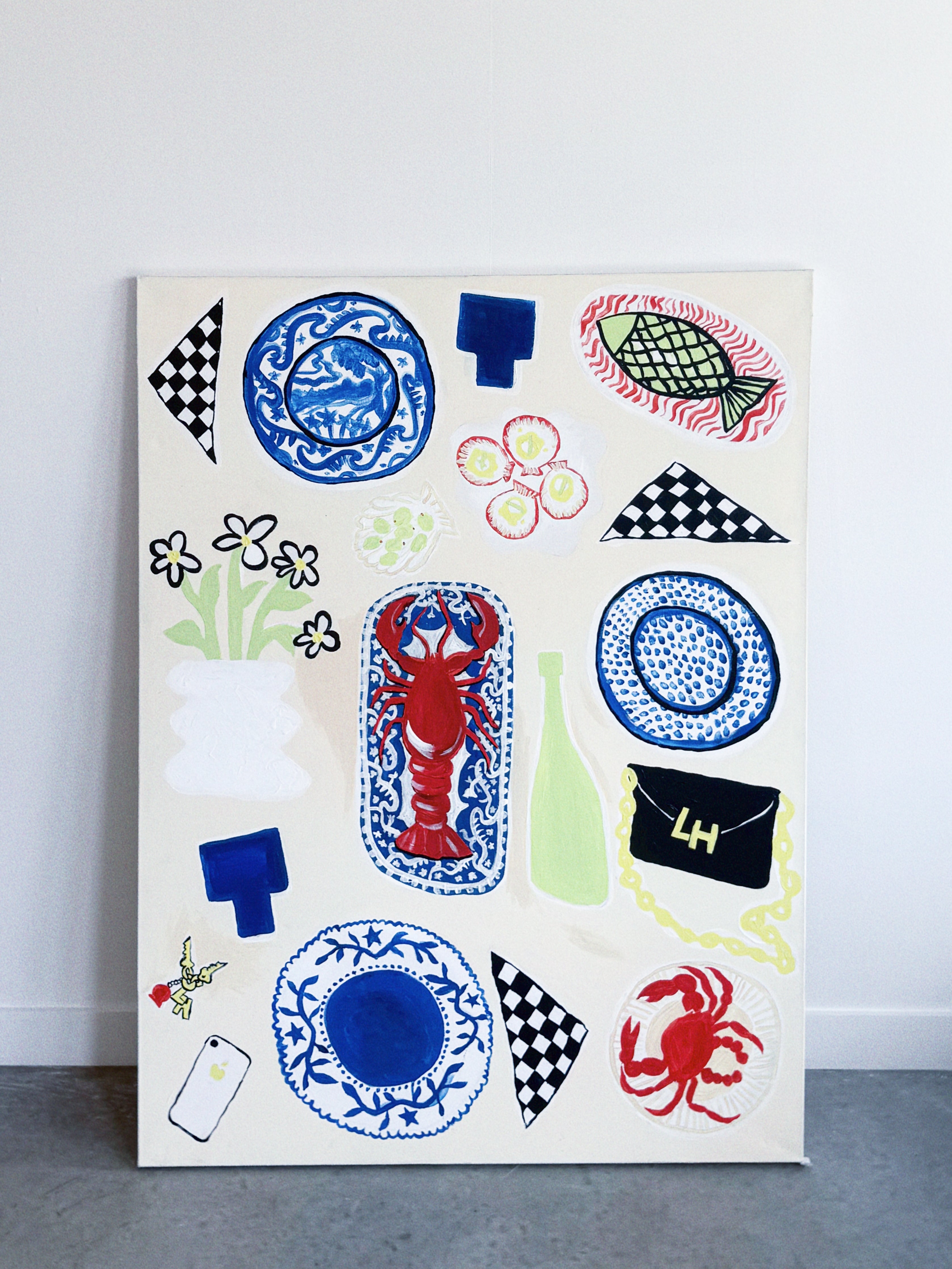 LOTTIE HALL ORIGINAL ART - LONG LUNCH