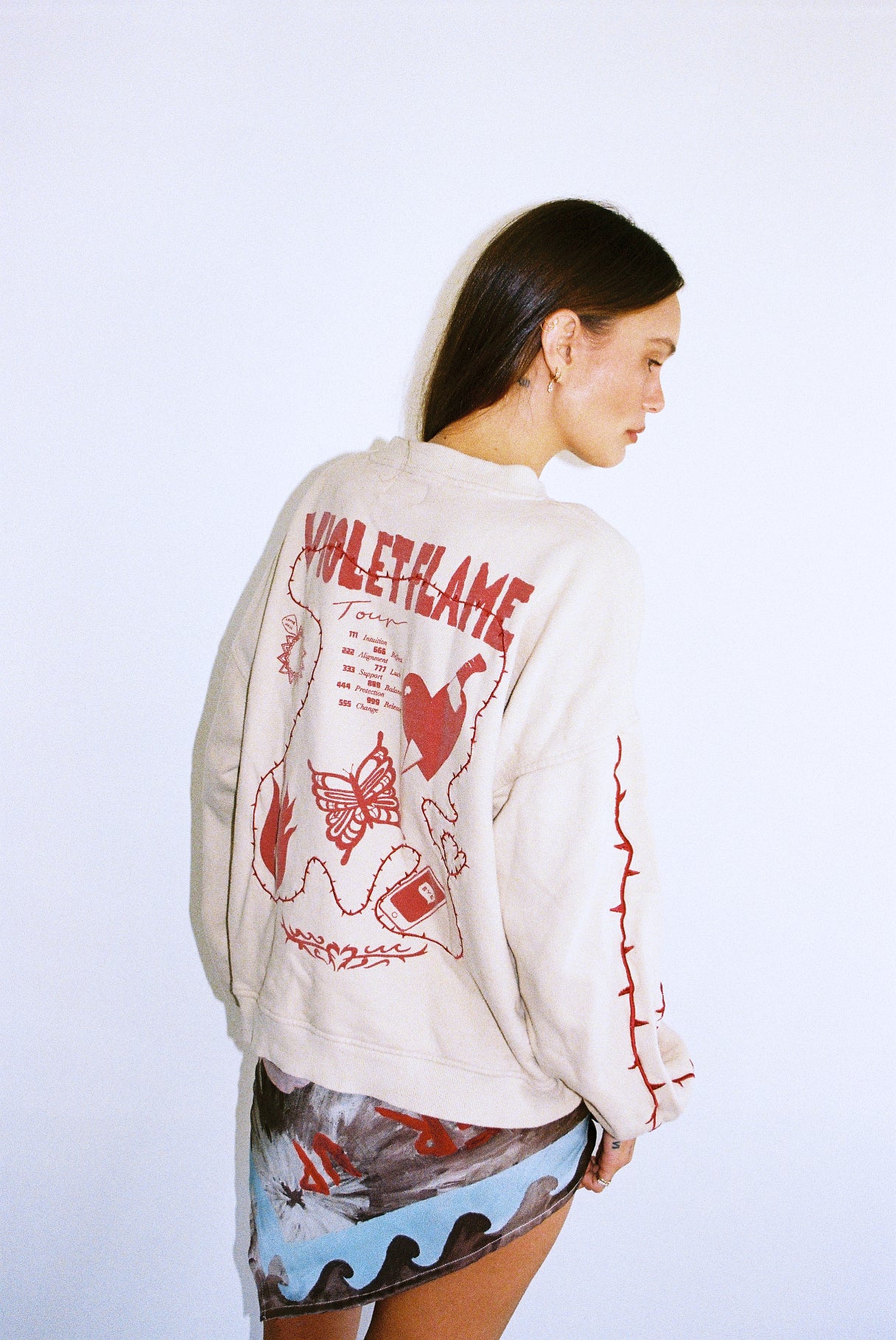 VIOLET FLAME SWEATER - Beige