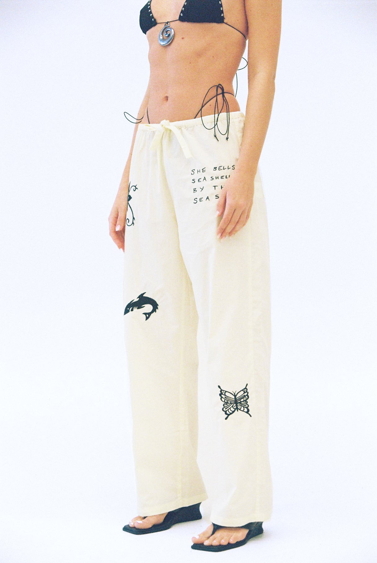 TATTOO PANTS - Lemon